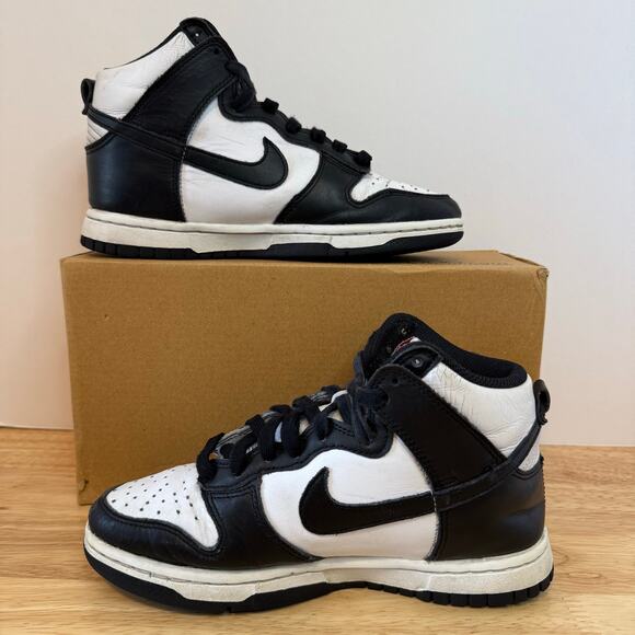 Nike Dunk High 'Black White' Sneakers Women’s Size 5 - DD1869-103 SB Retro - Picture 2 of 9